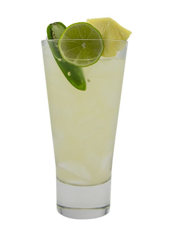 Margarita de piña y jalapeño