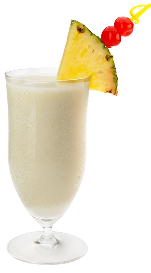 Smoothie de piña colada y yogurt de plátano