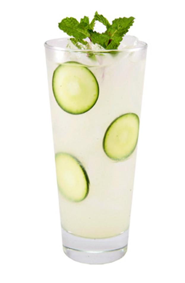 Agua de pepino y menta