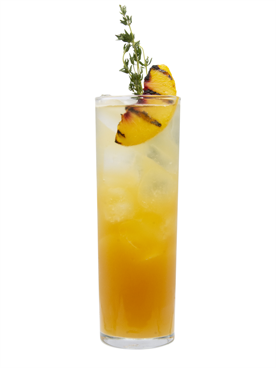 Grilled Peach Lemonade