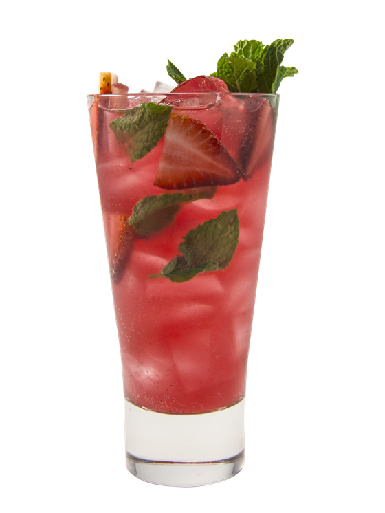 Watermelon & Strawberry Mint Soda