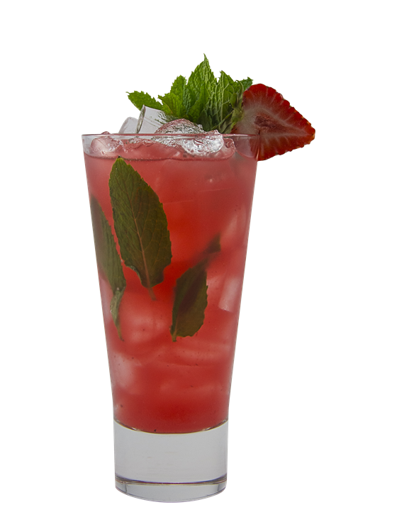 Mojito de fresa y maracuyá