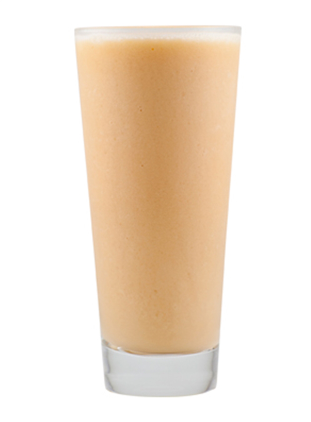 Smoothie de coco, naranja y piña