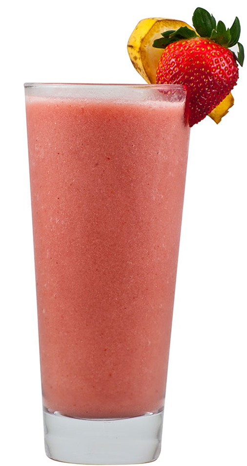 Colada de fresa y plátano