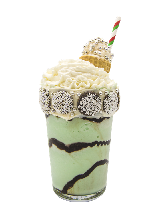 Freakshake de menta festiva