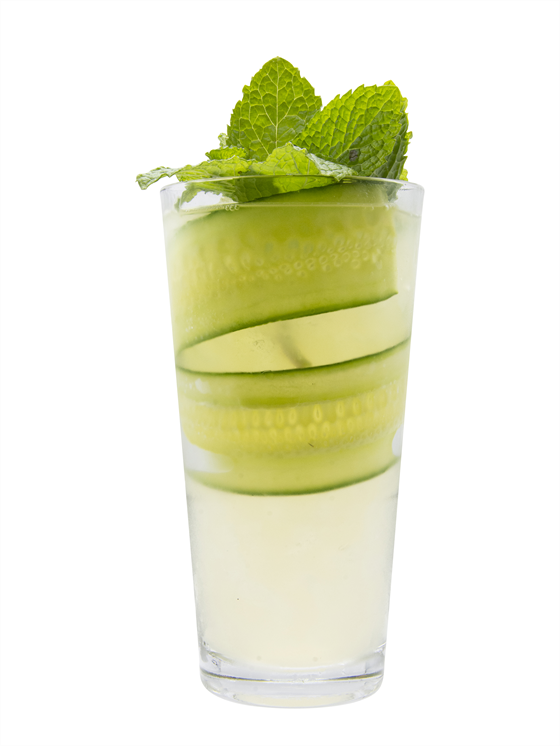 pepino menta spa agua