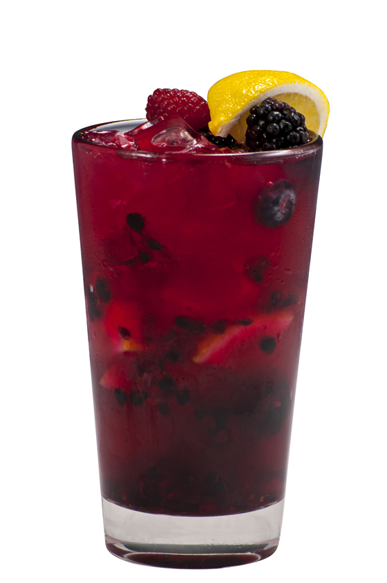 Agua fresca de moras silvestres