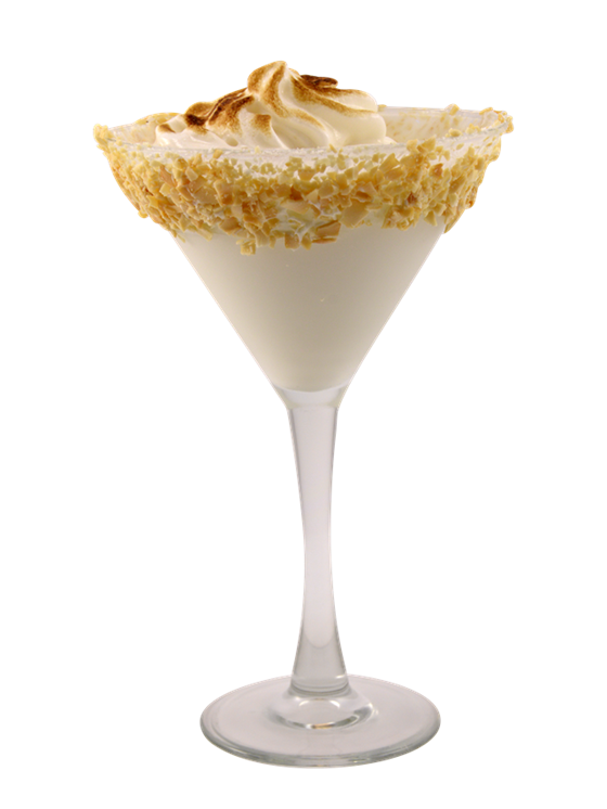 Martini de pay de crema de coco