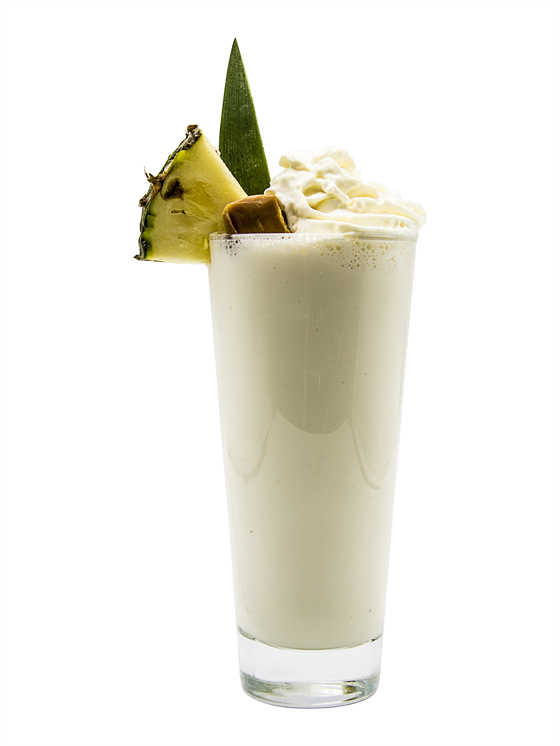 batido de piña con caramelo salado